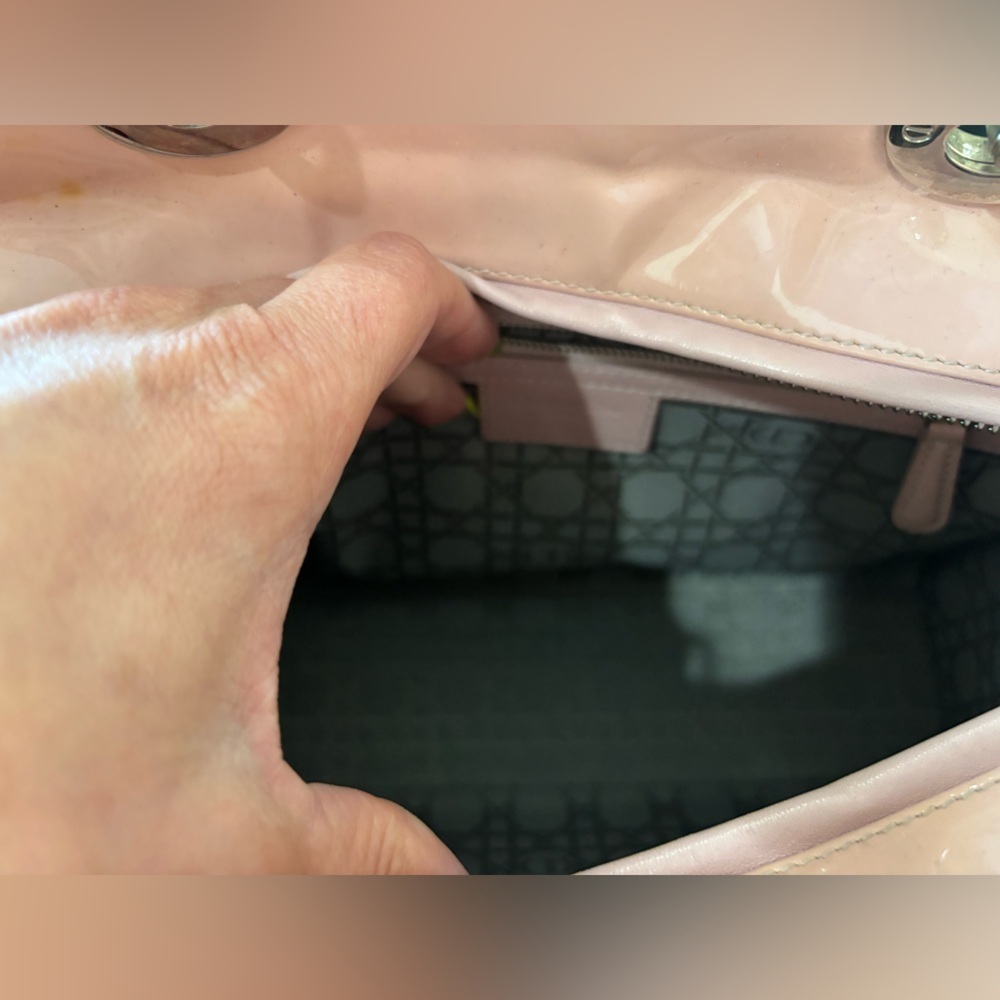 Authentic Christian Dior Lady Dior Large Top Handle Bag
in Pink Retails at$6500 - Picture 8 of 16
